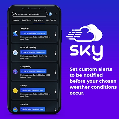 Sky Weather Alerts screenshots