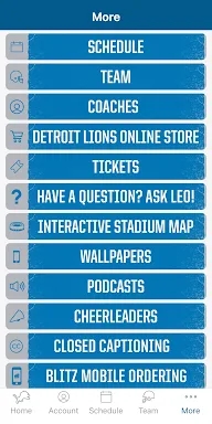 Detroit Lions Mobile screenshots